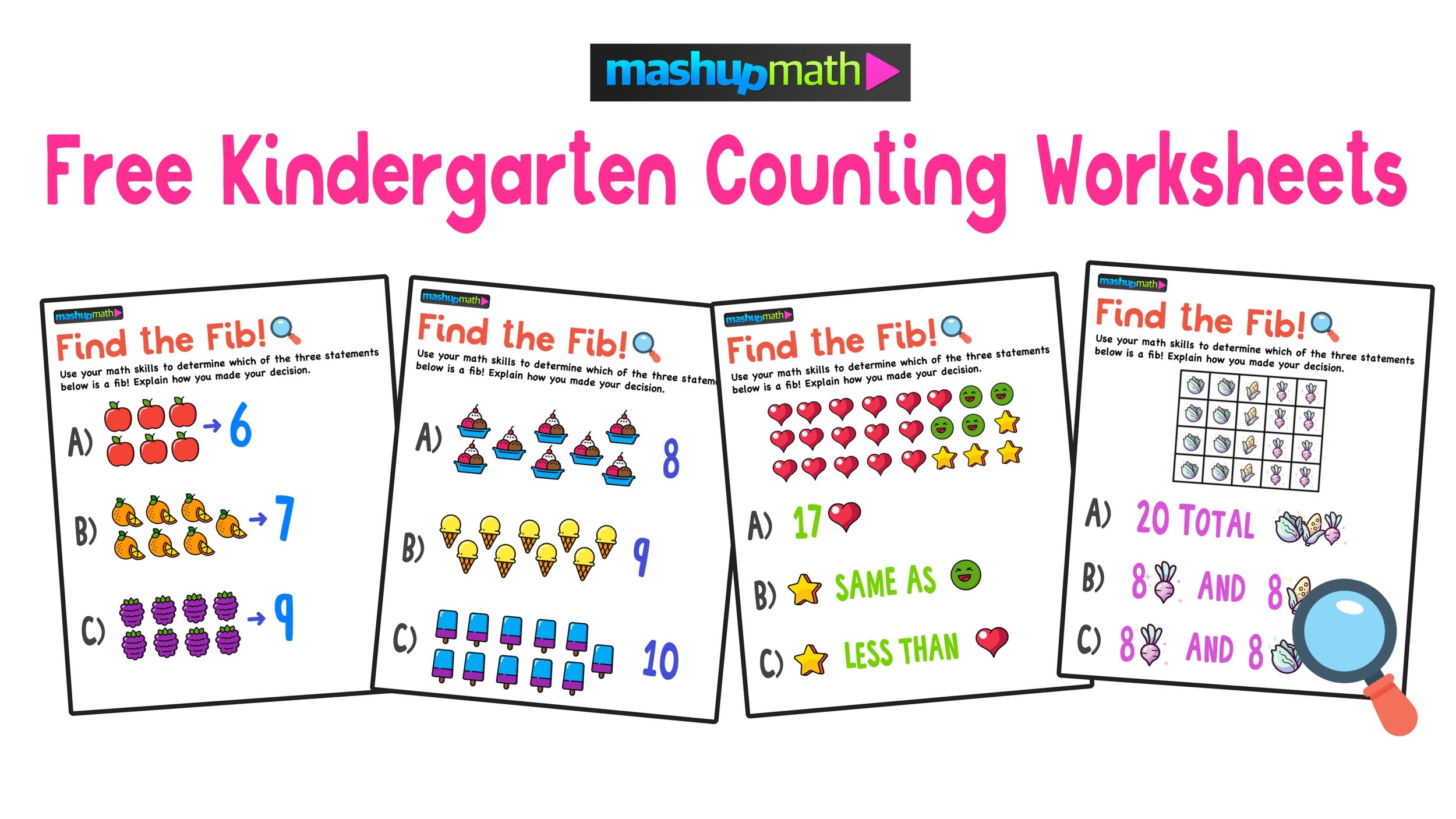 10 Free Counting Worksheets For Kindergarten Printable Mashup Math 10 Free Counting Worksheets For Kindergarten Printable Mashup Math