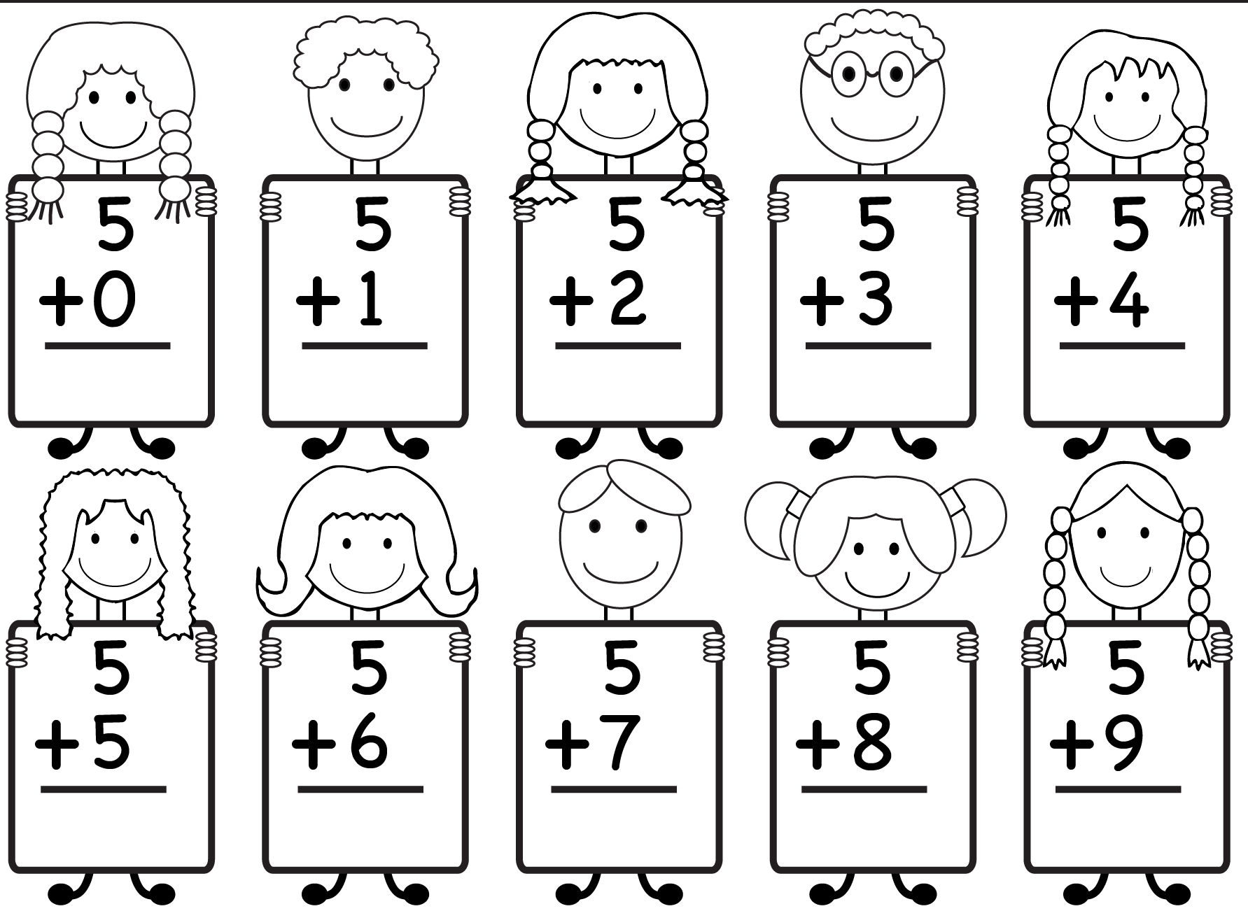 12 Pages Of Kindergarten And 1st Grade Math FREE Printables Your Worksheets Library