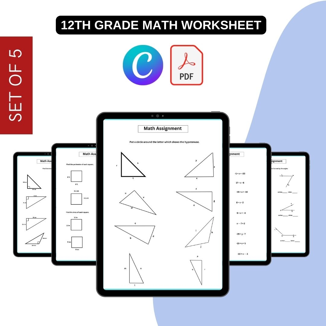 Free Printable Math Worksheets 12th Grade