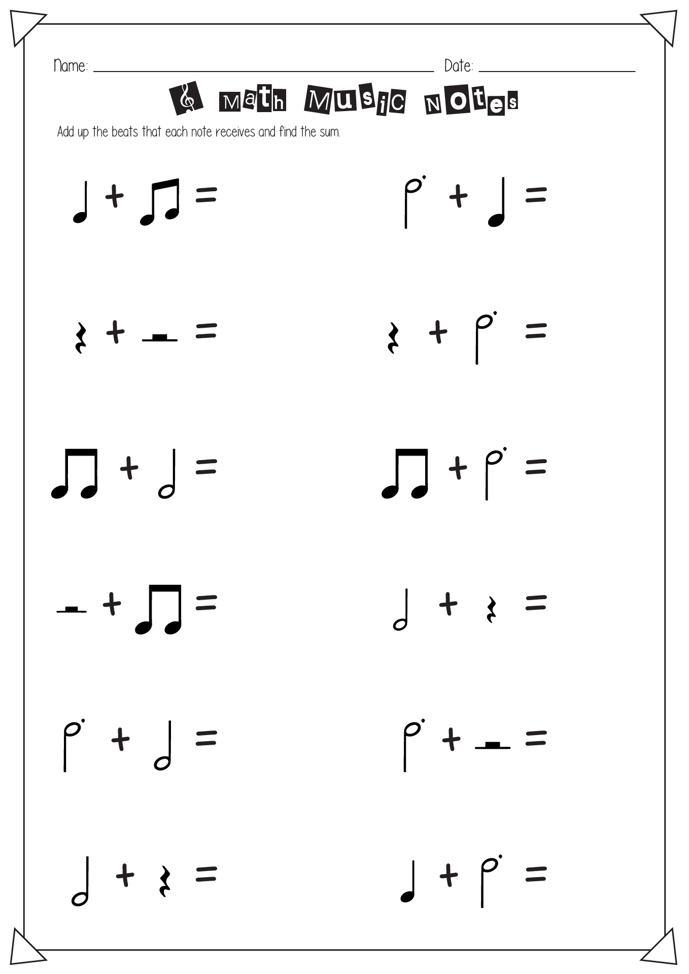 13 Music Notes Worksheets Free PDF At Worksheeto
