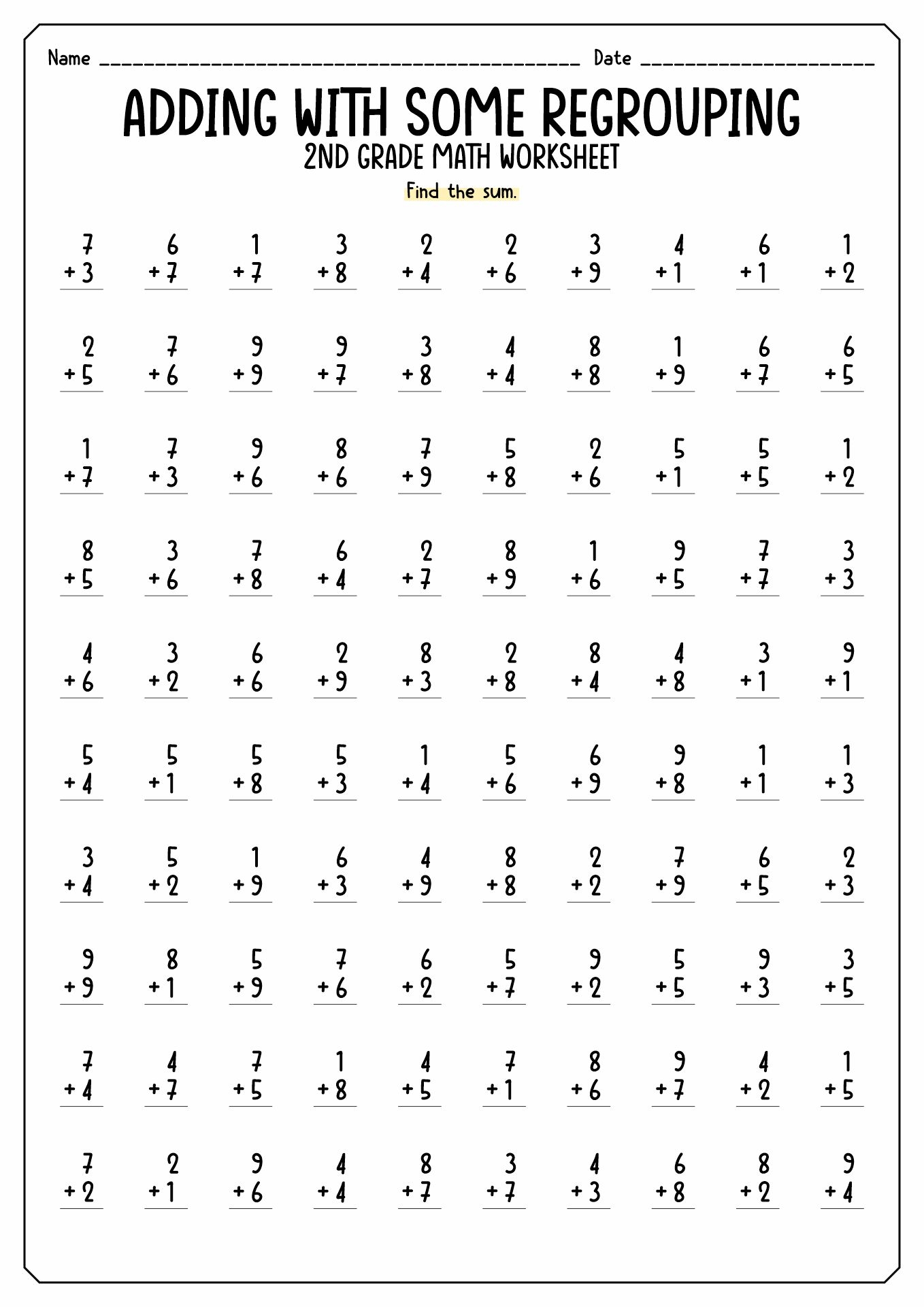 14 Math Worksheets For 2nd Graders Free PDF At Worksheeto
