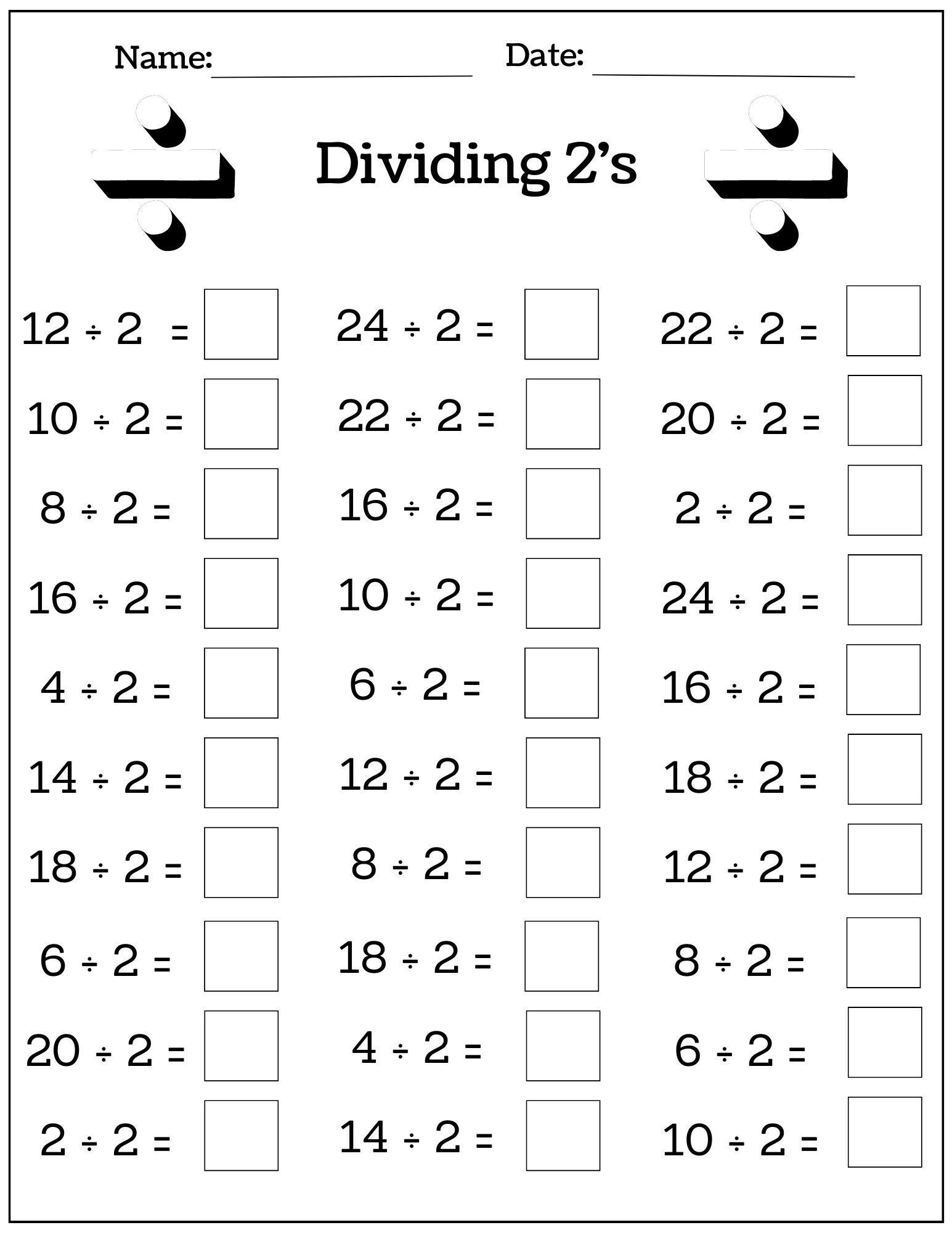 24 Printable Multiplication And Division Worksheets 1 12 Fill In The Blanks With Answer Pages Maths Drills Etsy UK