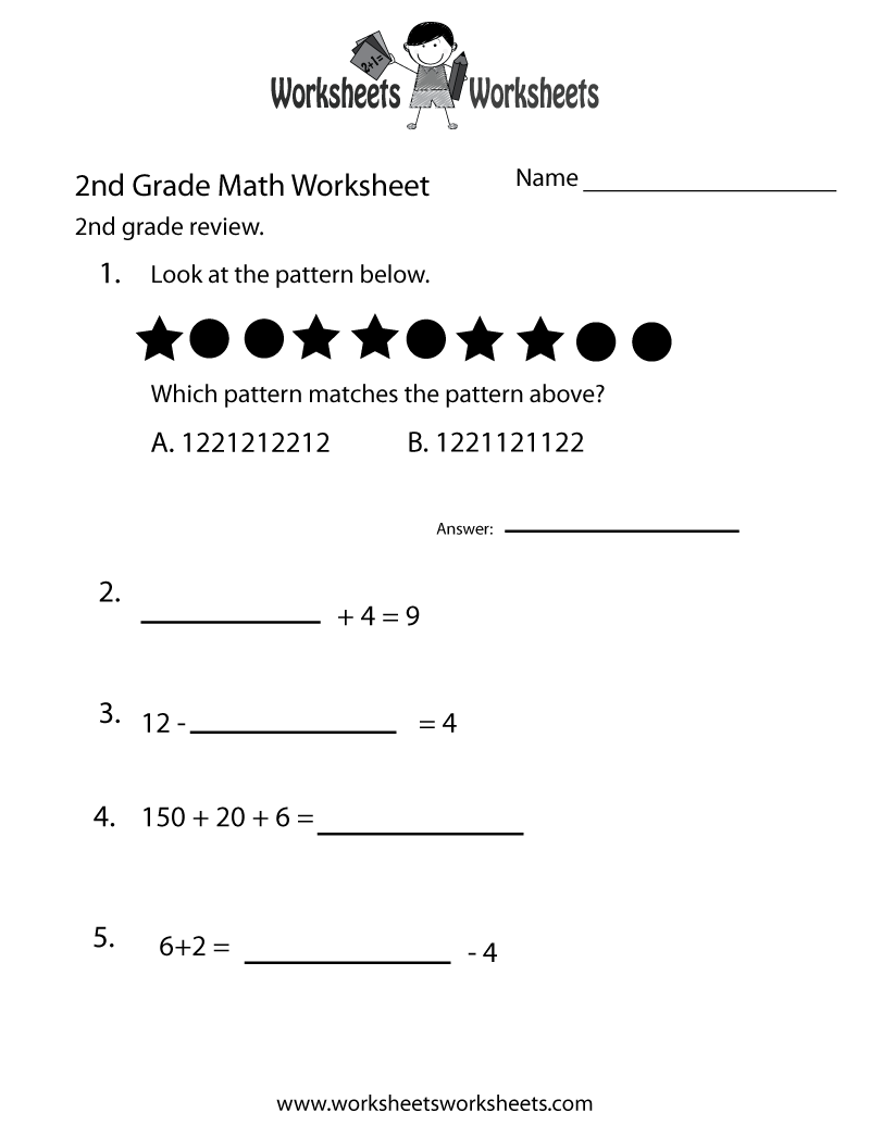 2nd Grade Math Review Worksheet Worksheets Worksheets 2nd Grade Math Review Worksheet Worksheets Worksheets