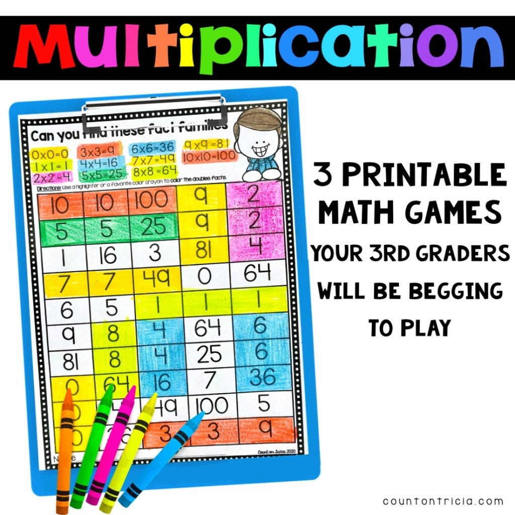 Math Games Free Printable Worksheets