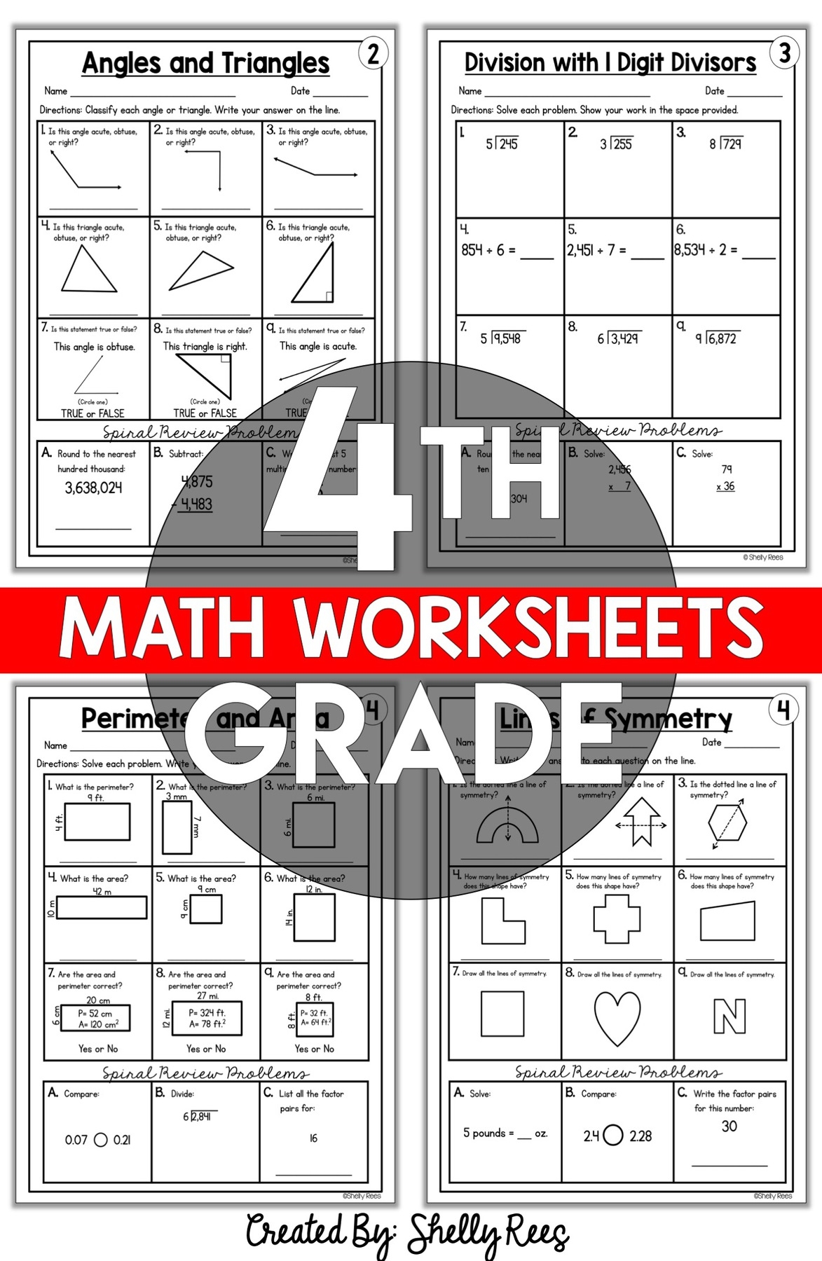 4th Grade Common Core Math Worksheets PRINTABLE Appletastic 4th Grade Common Core Math Worksheets PRINTABLE Appletastic