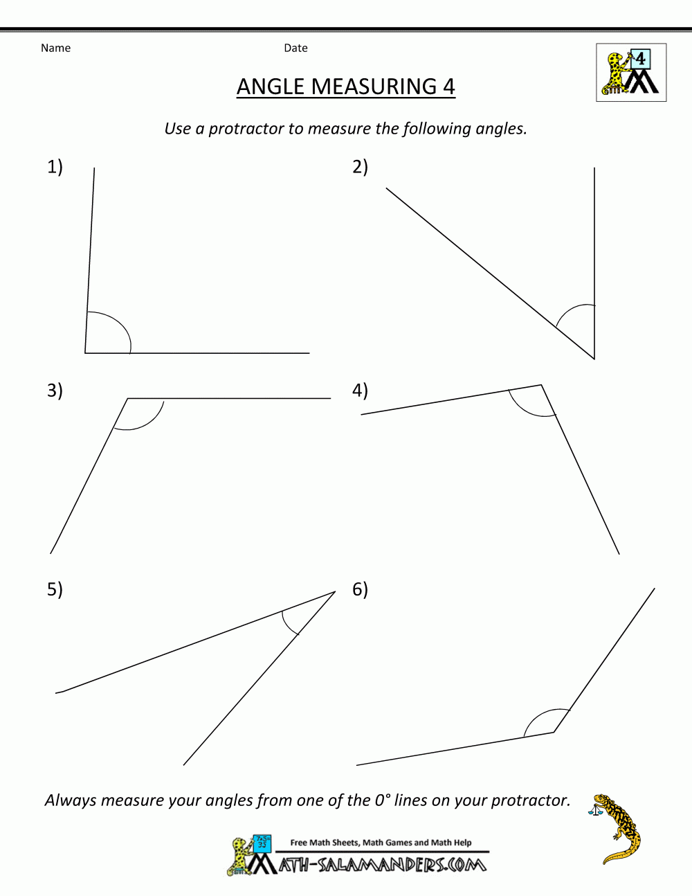 Free Printable Math Worksheets On Angles Free Printable Math Worksheets On Angles