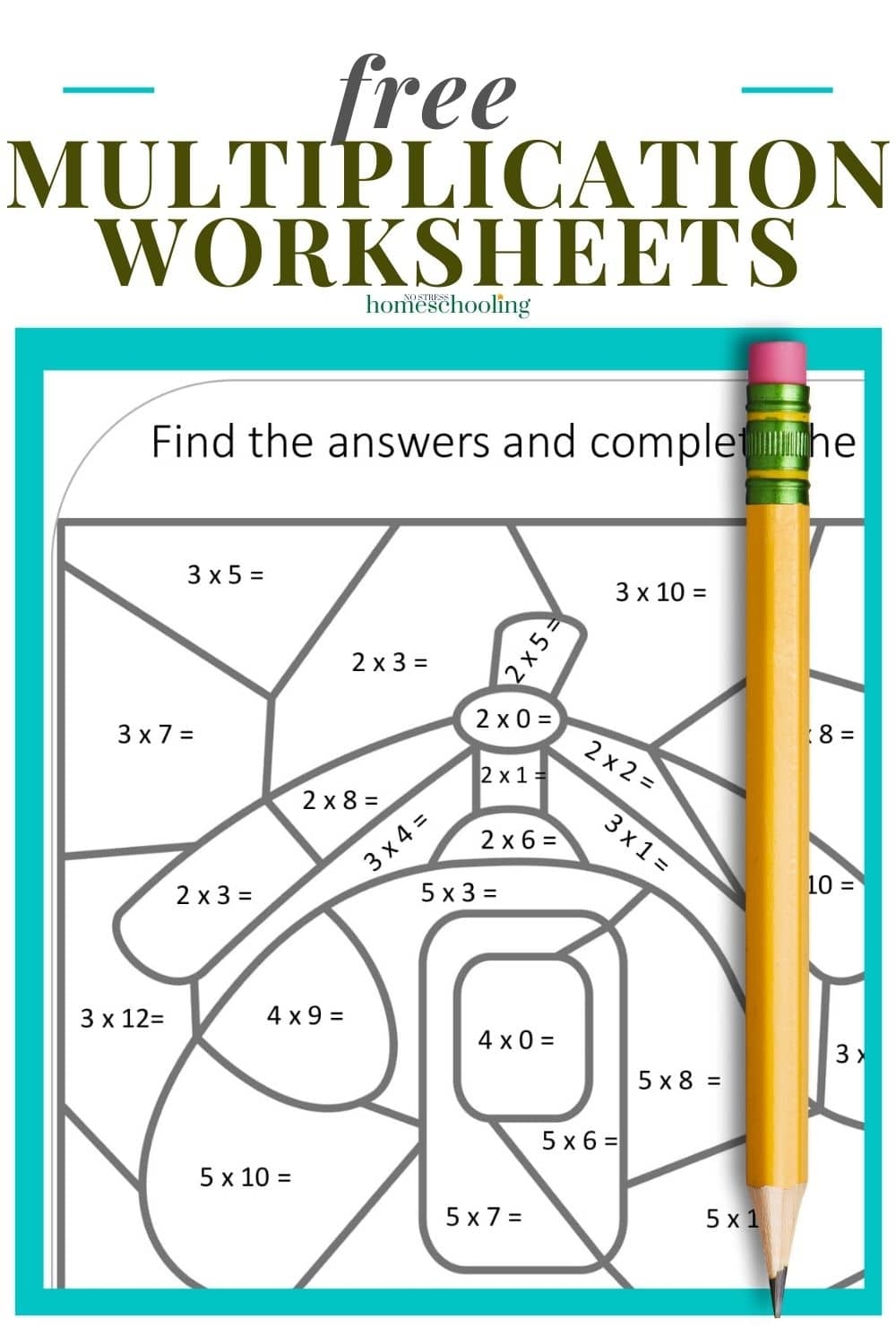 Free Printable Multiplication Worksheets