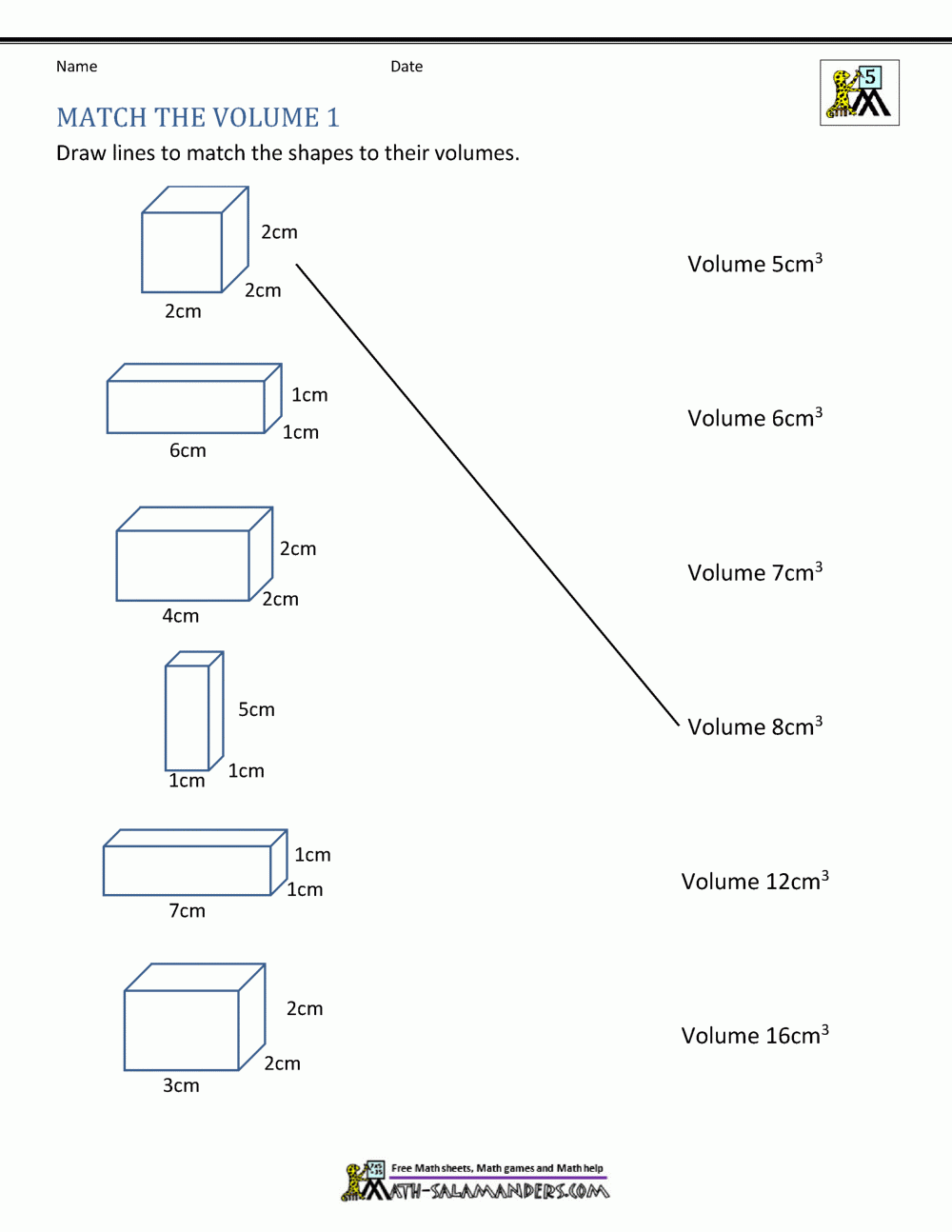5th Grade Volume Worksheets 5th Grade Volume Worksheets