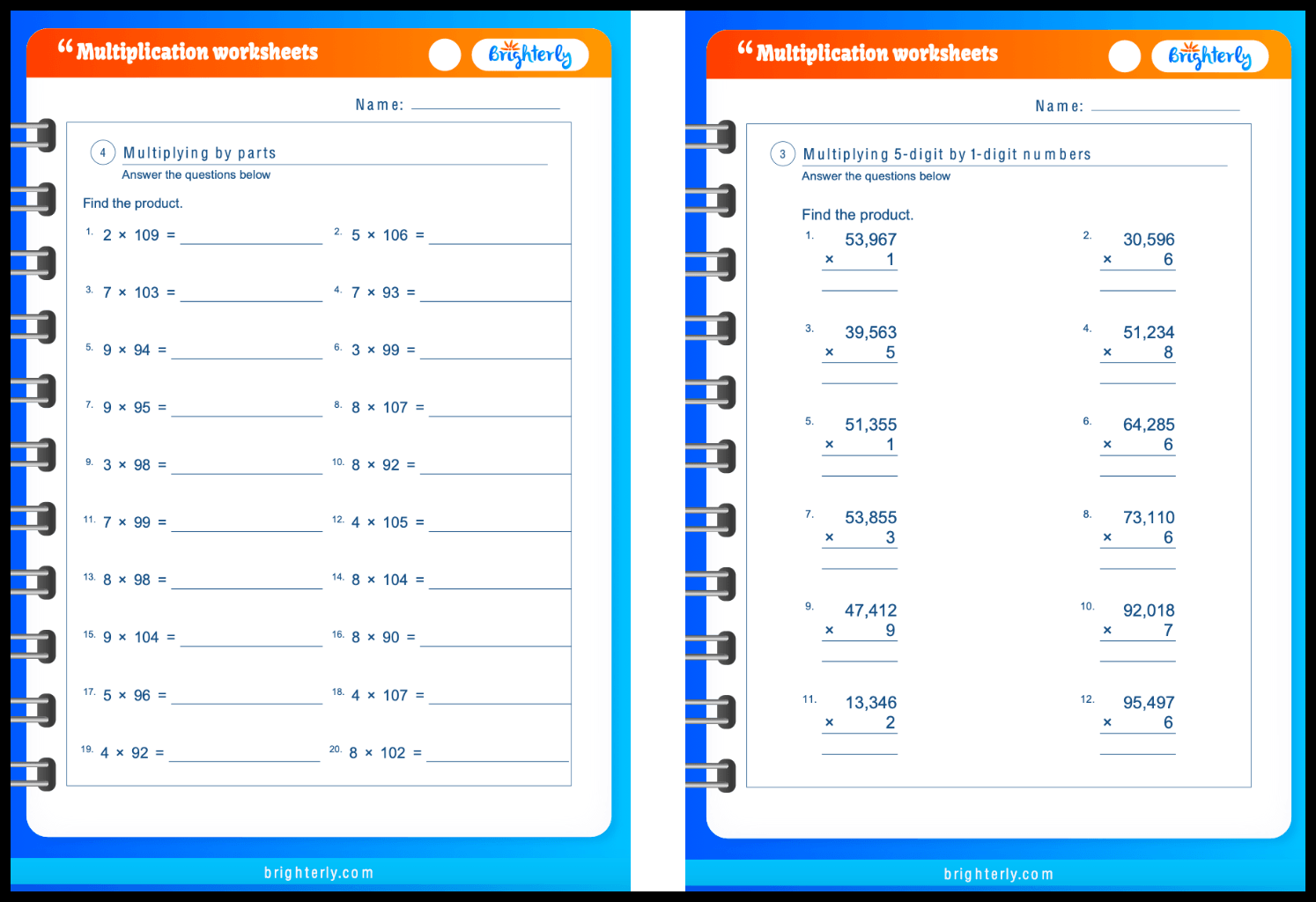 6th Grade Math Worksheets Multiplication