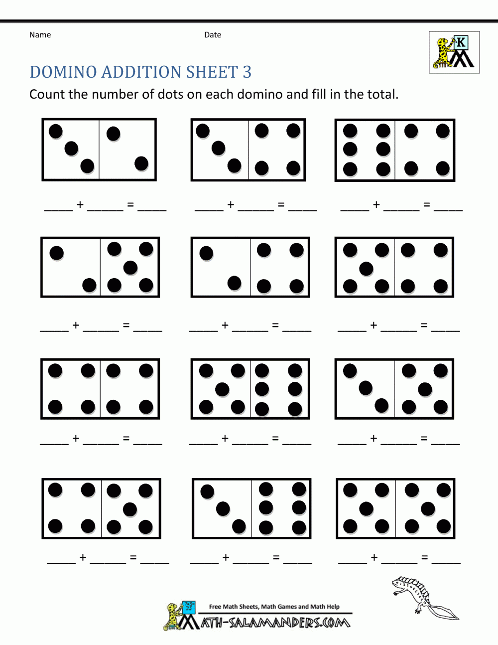 Free Online Printable Kindergarten Math Worksheets