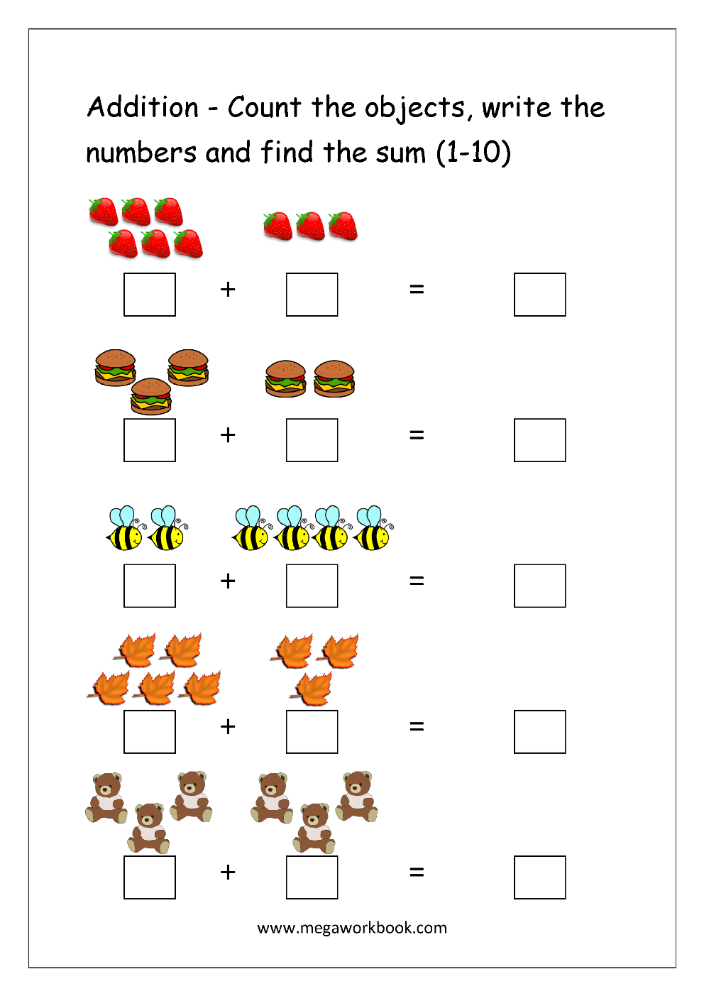 Maths For Preschoolers Printables