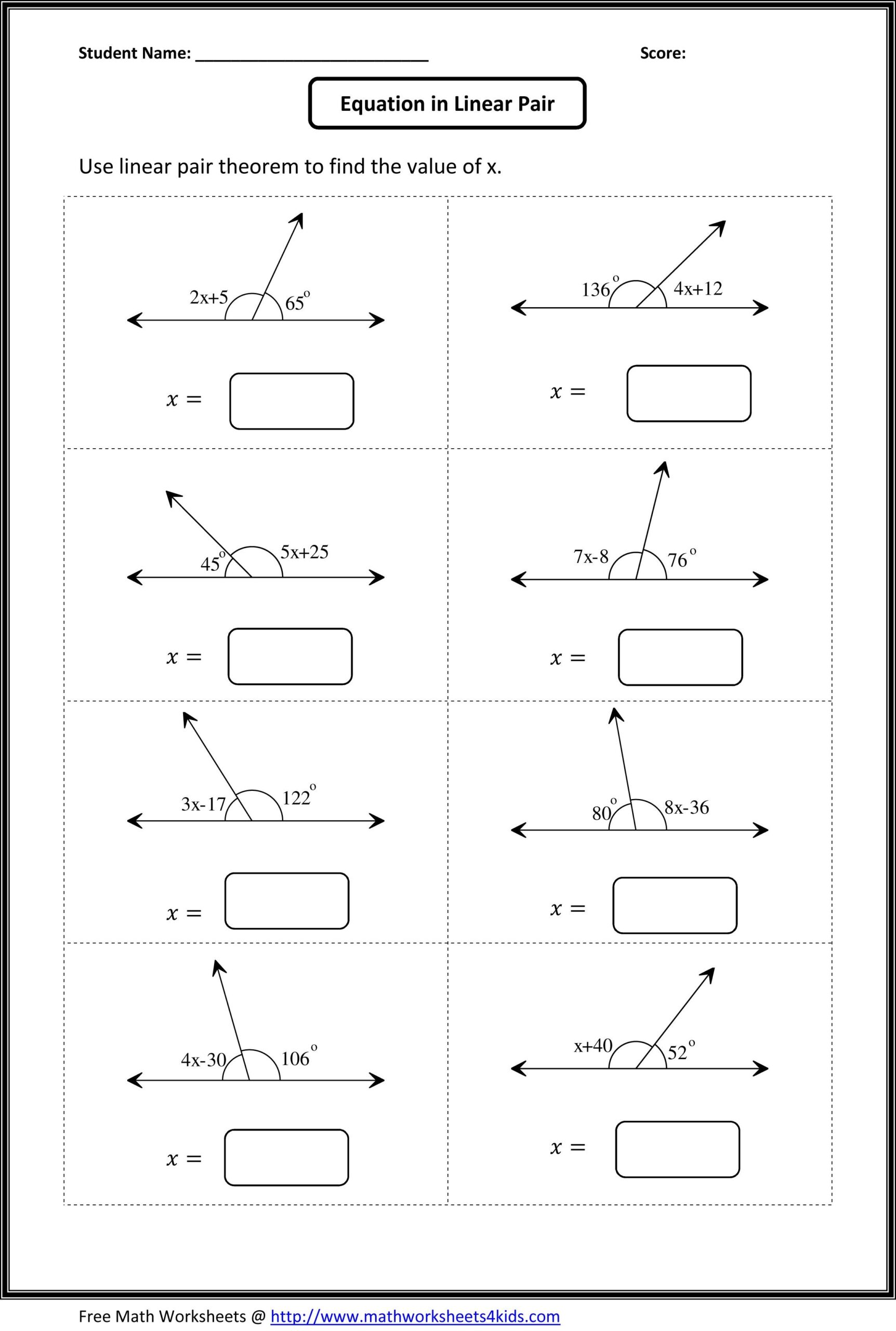 Angles Worksheets Geometry Worksheets Math Angles Worksheet Worksheets Library