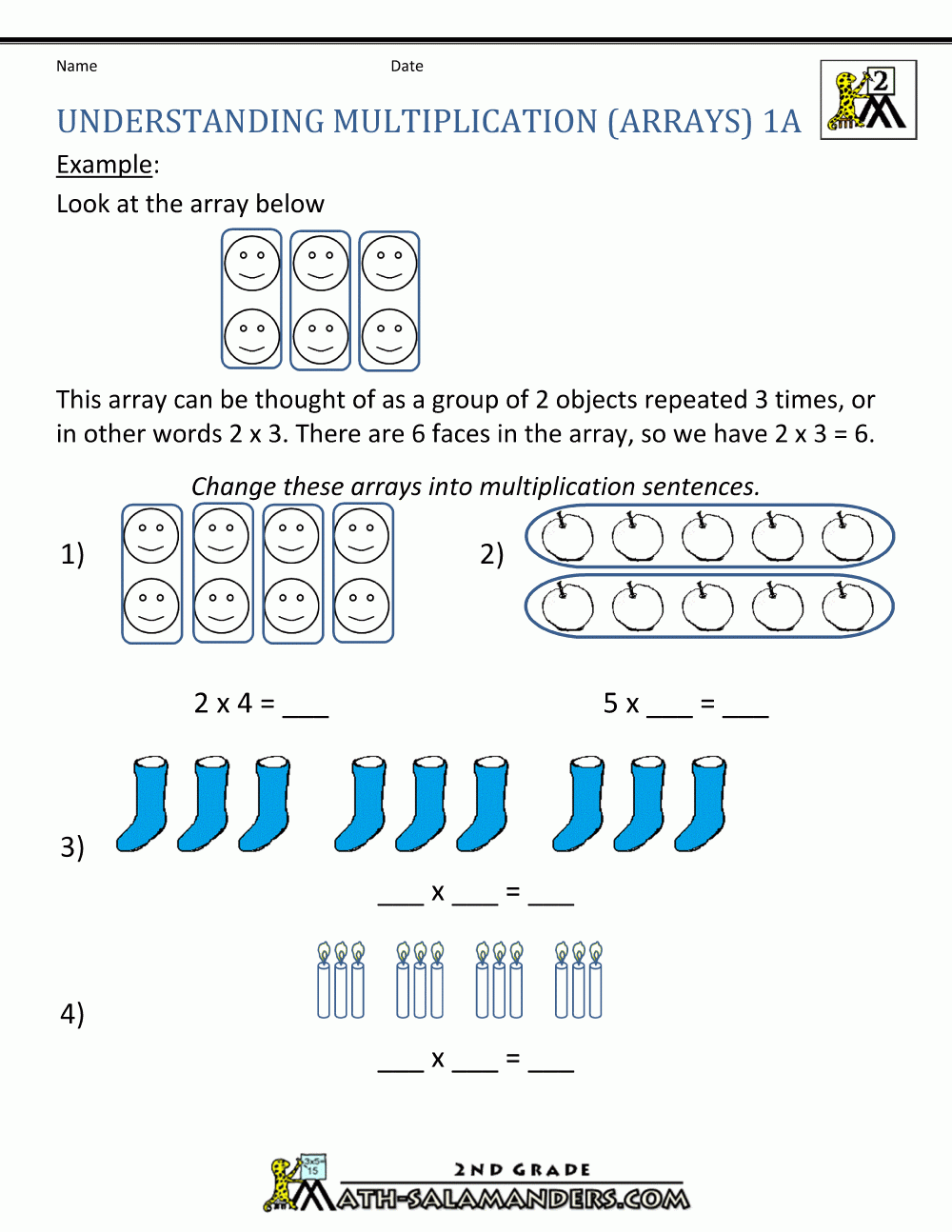 Beginning Multiplication Worksheets