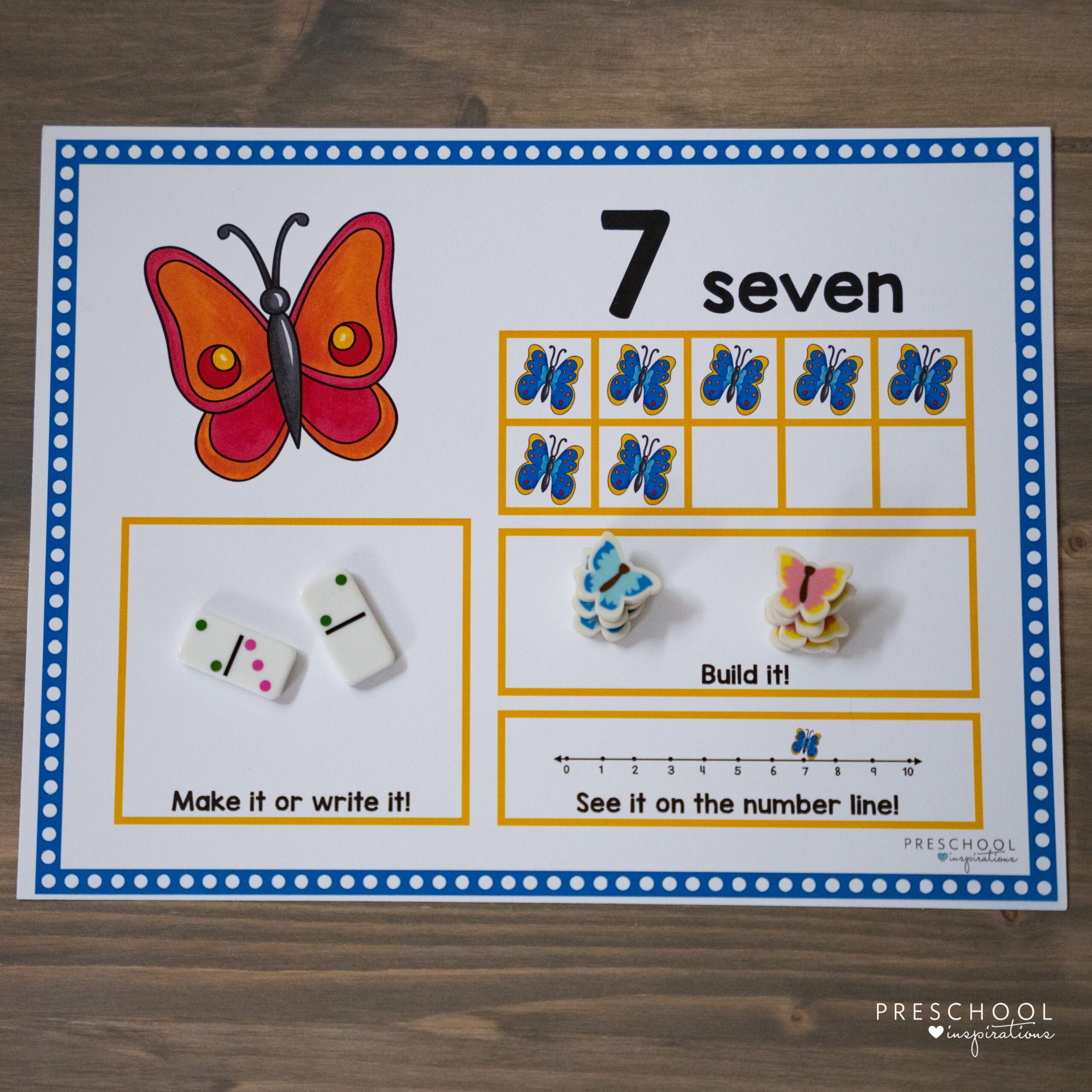 Butterfly Counting Mats Preschool Inspirations