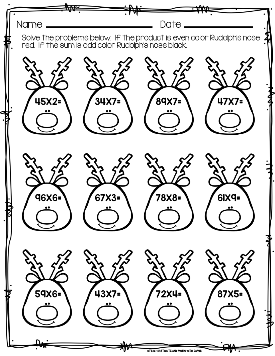 Christmas Math Printables