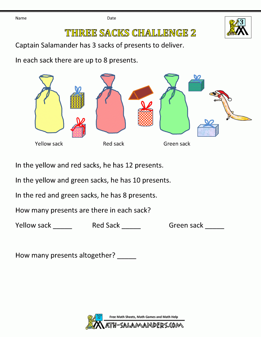Christmas Math Worksheets Christmas Math Worksheets