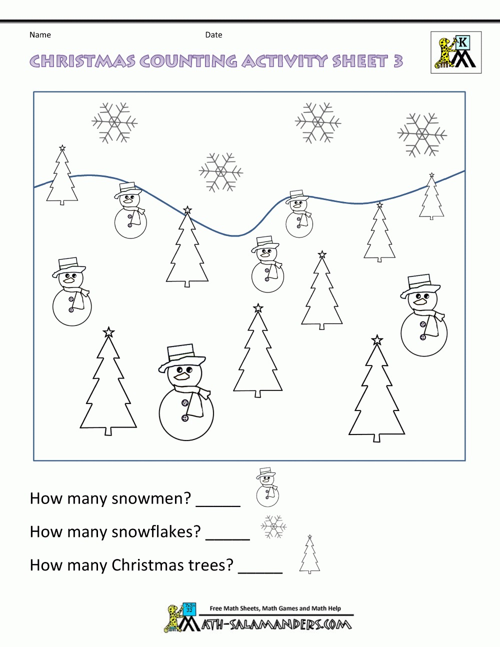Kindergarten Christmas Math Worksheets Kindergarten Christmas Math Worksheets