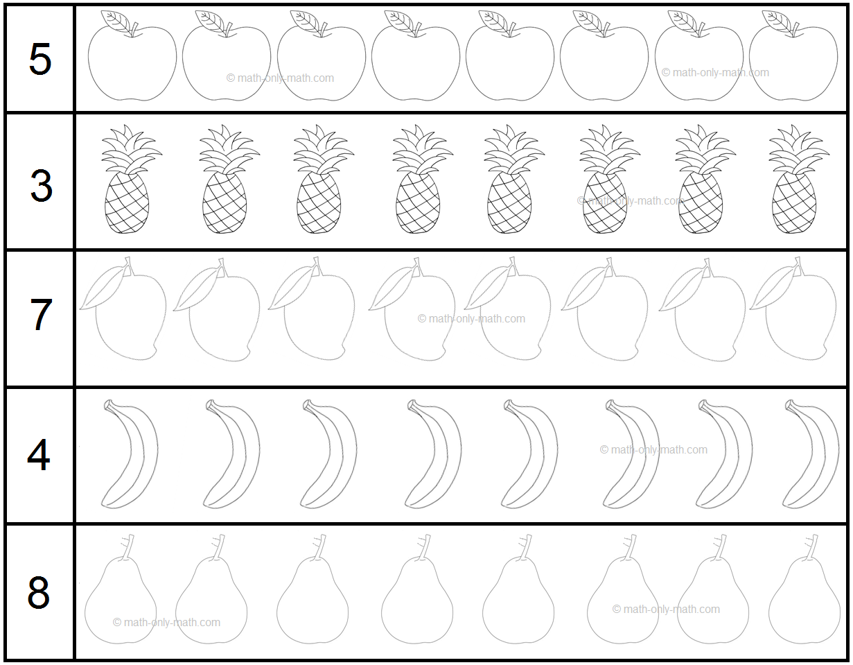 Printable Counter Preschool Math