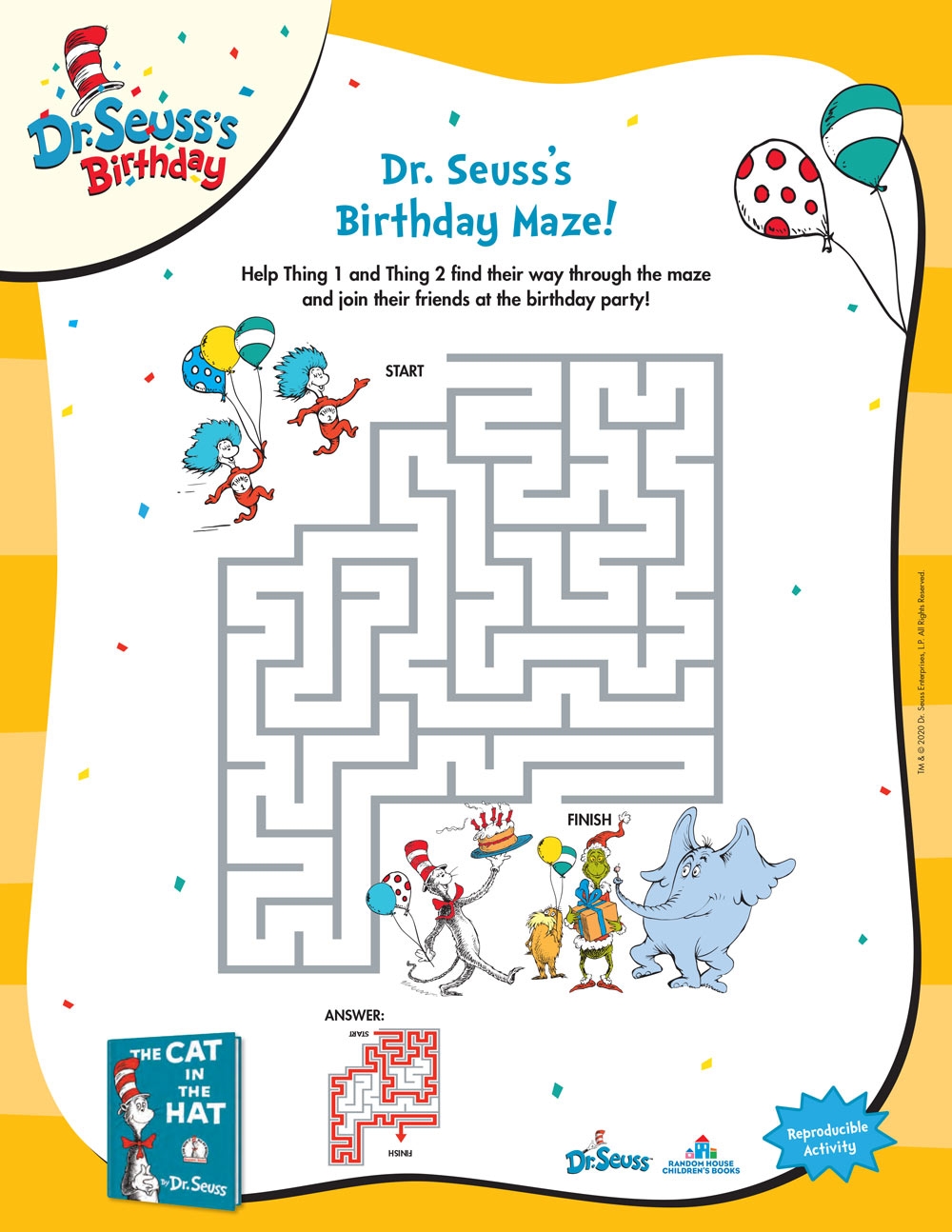 Free Printable Dr Seuss Math Worksheets