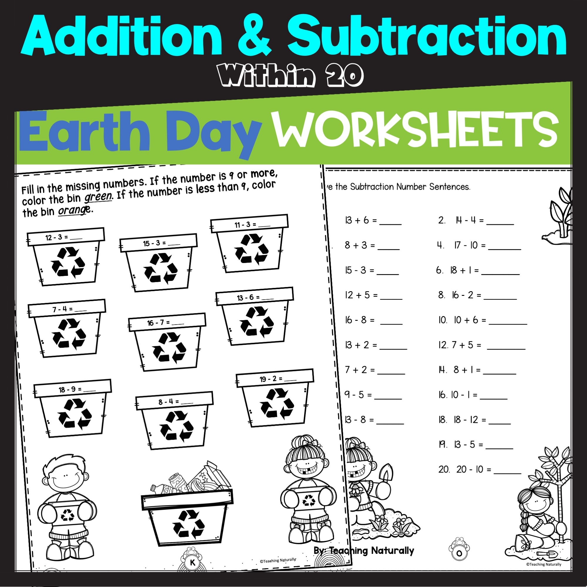 Free Printable Earth Day Math Worksheets