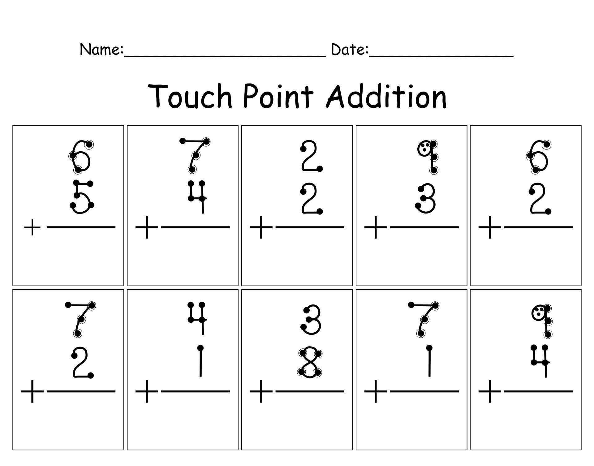 Engaging Touch Math Worksheets For Effective Learning WorkSheets Library