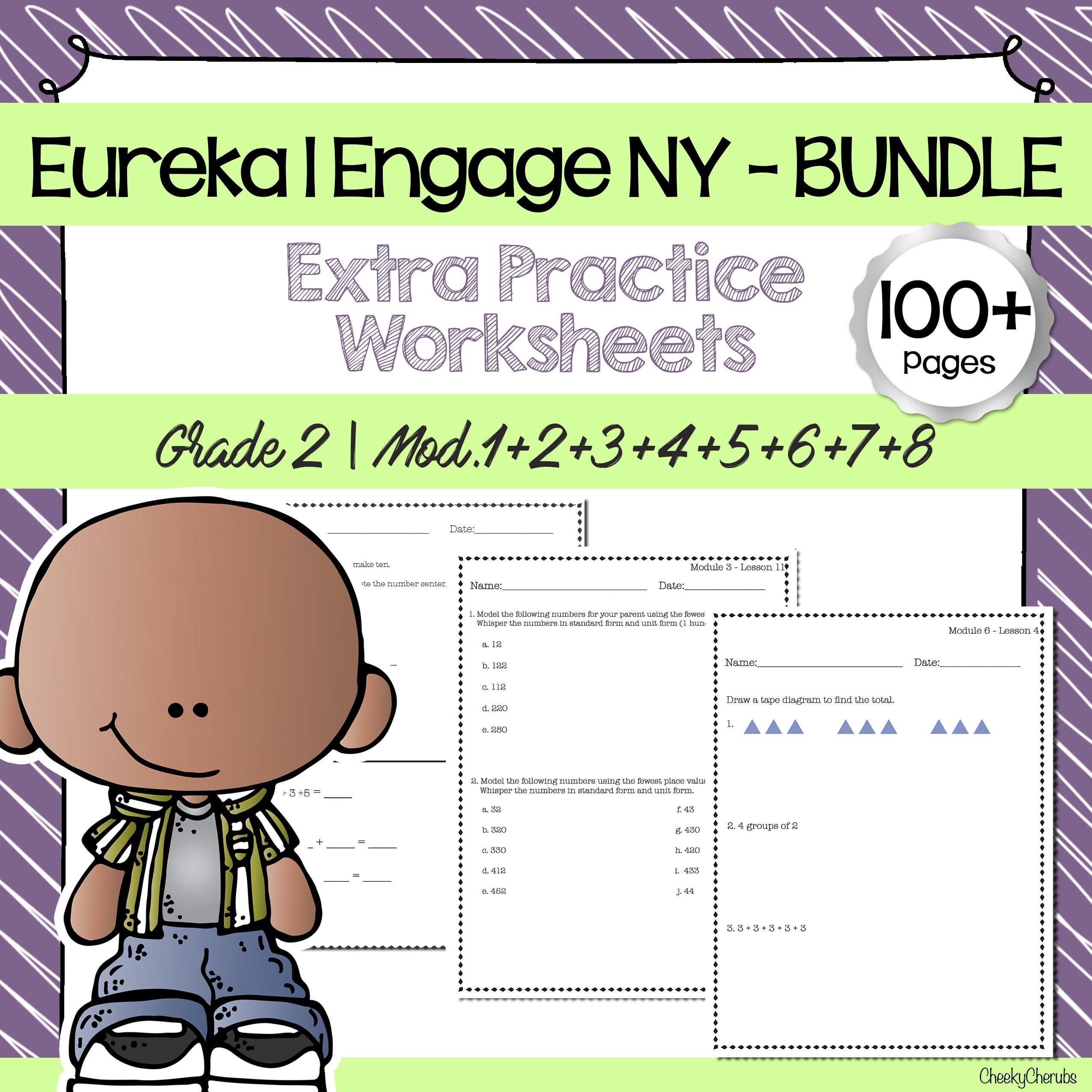 Eureka Math Engage NY Extra Worksheets For 2nd Grade BUNDLE all Modules Etsy
