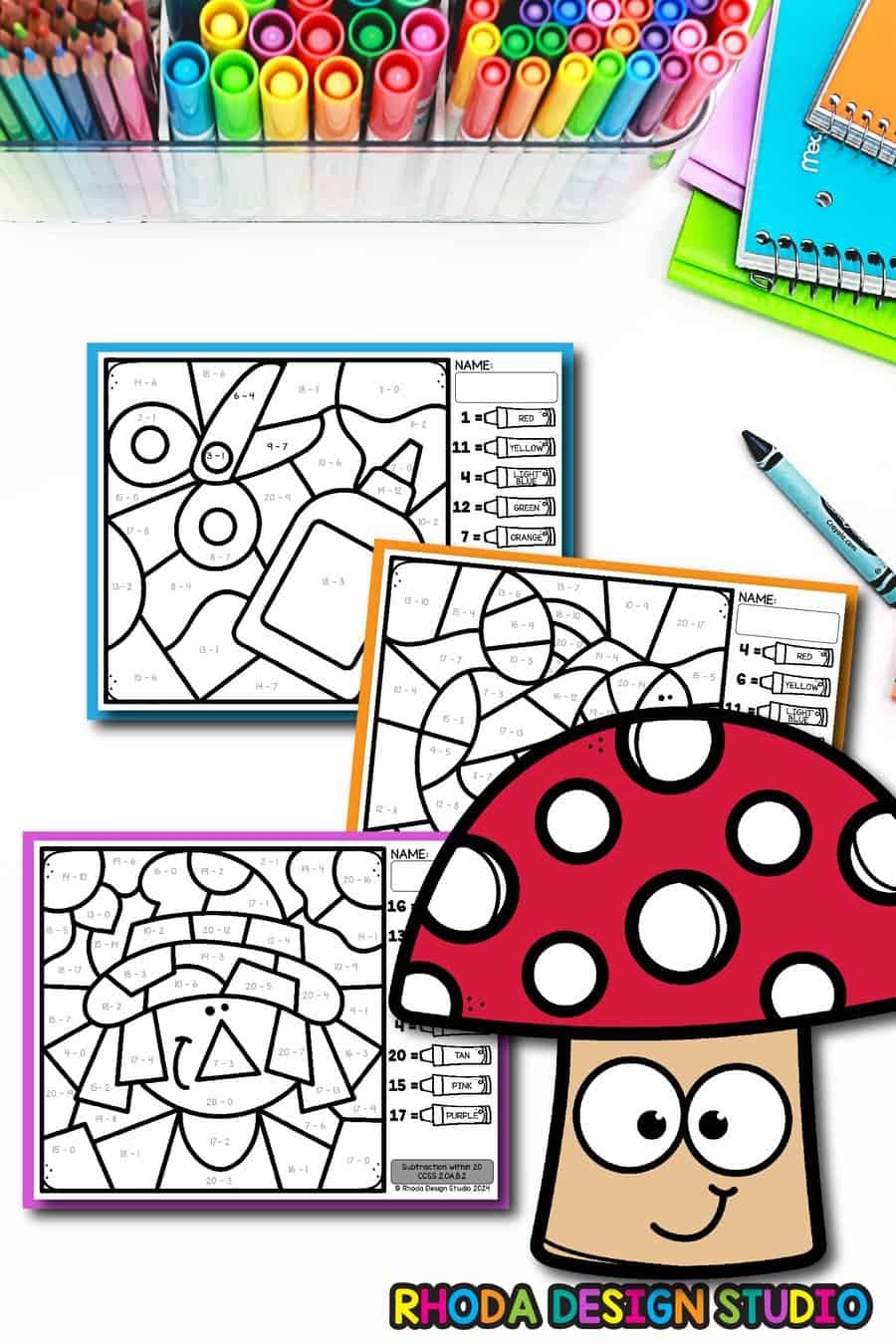 Free Printable Math Art Worksheets