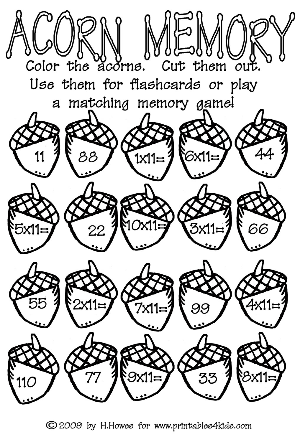 Fall Math Multiplication Worksheets By TNBCreations Worksheets Library Worksheets Library