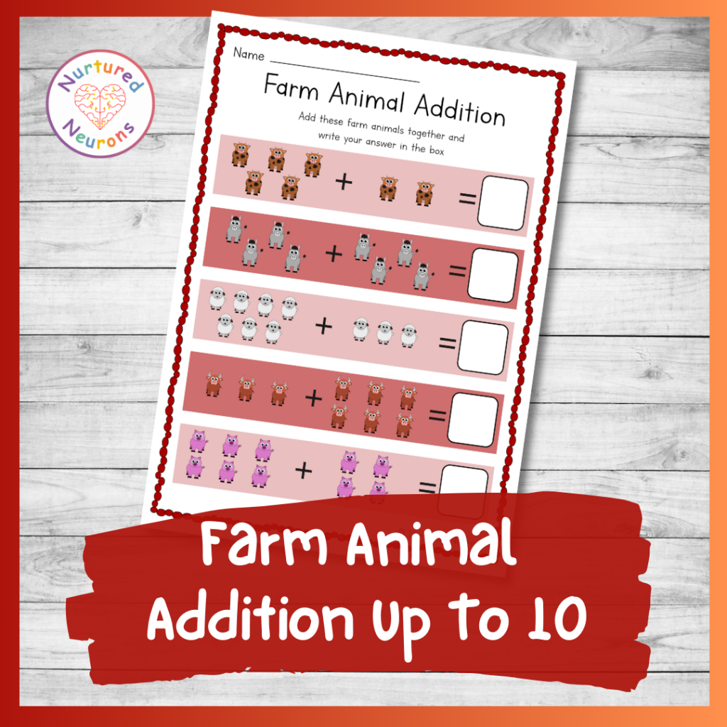 Free Printable Farm Math Worksheets