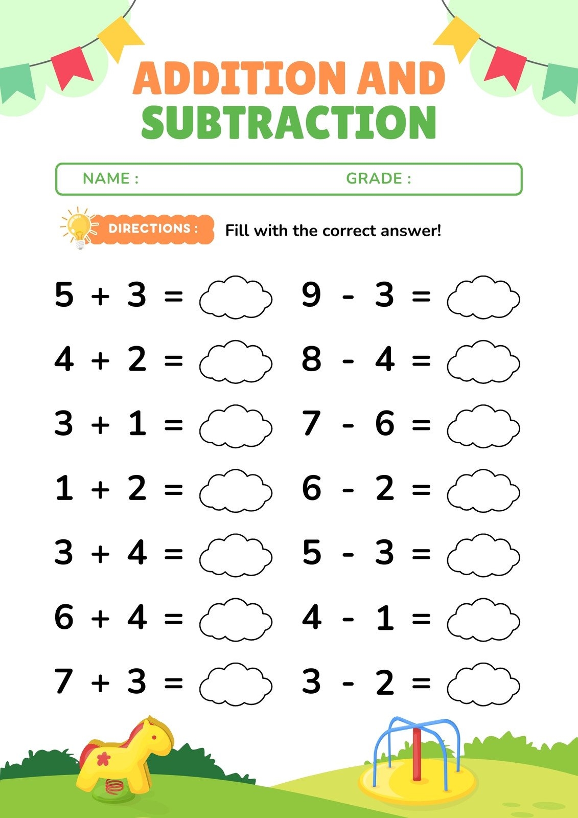 Free 1st Grade Math Worksheet Templates To Customize Canva Free 1st Grade Math Worksheet Templates To Customize Canva