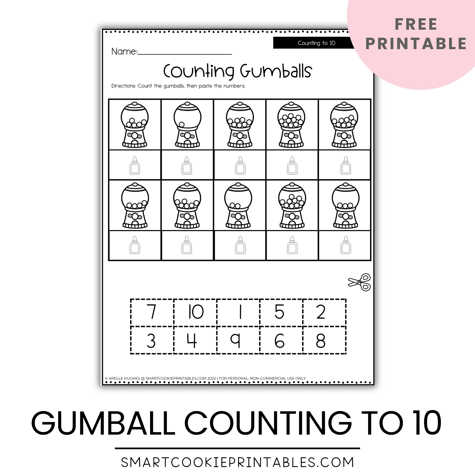 Gumball Math Worksheets Free Printable