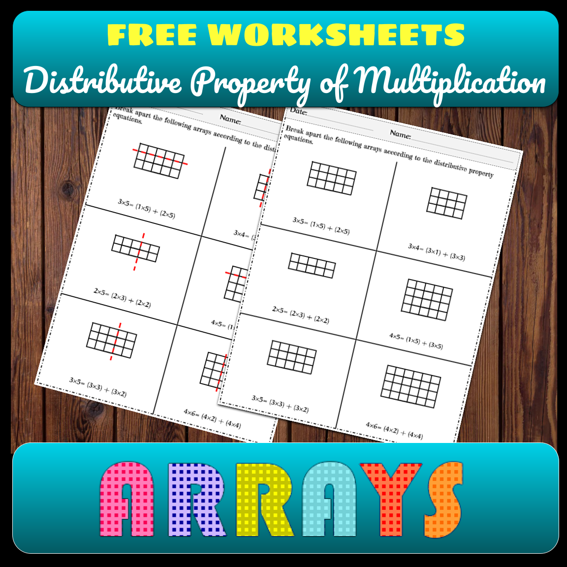 FREE Distributive Property Of Multiplication Worksheets Made By 