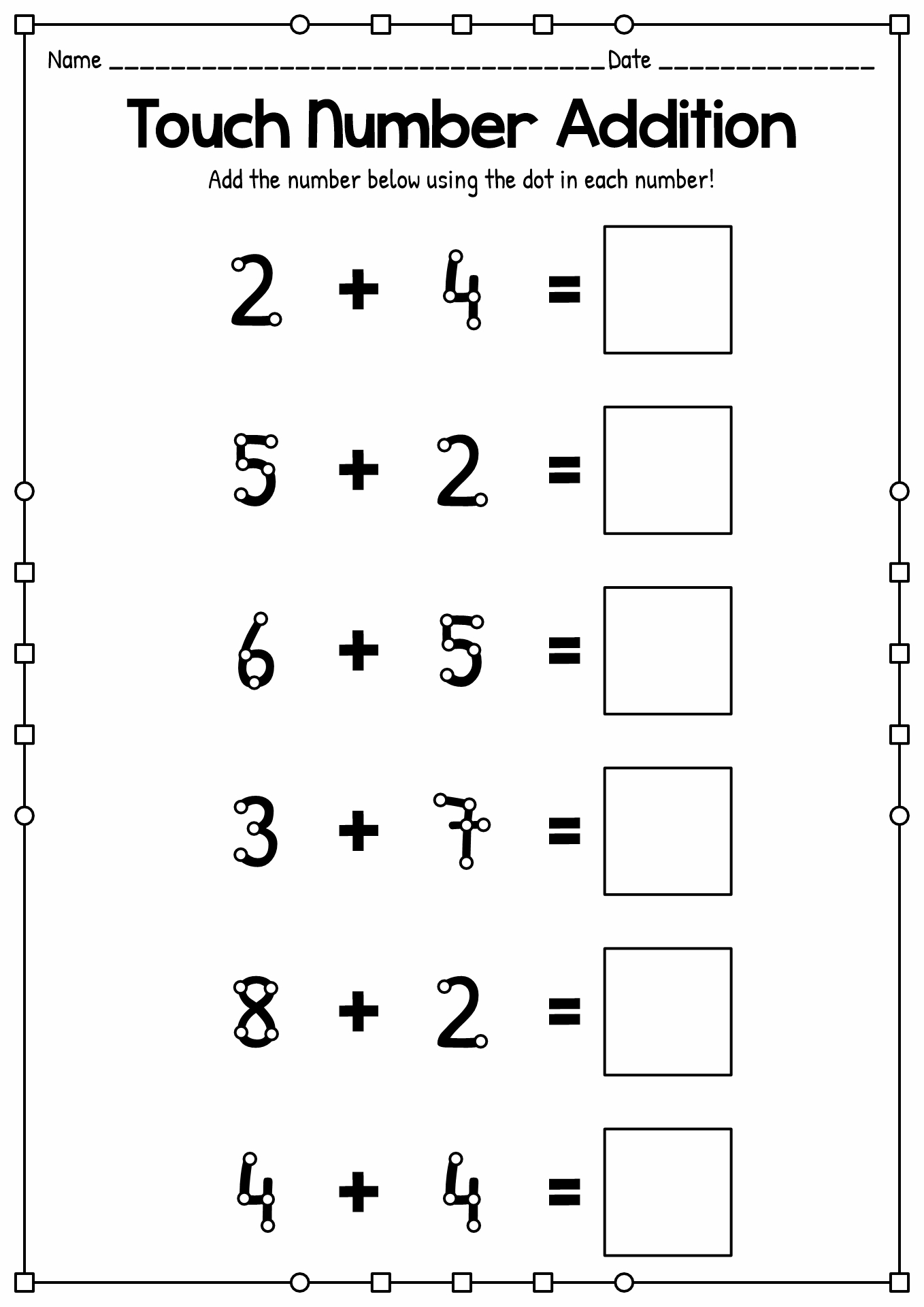 Free Free Touch Math Worksheet Download Free Free Touch Math Worksheet Png Images Free Worksheets On Clipart Library