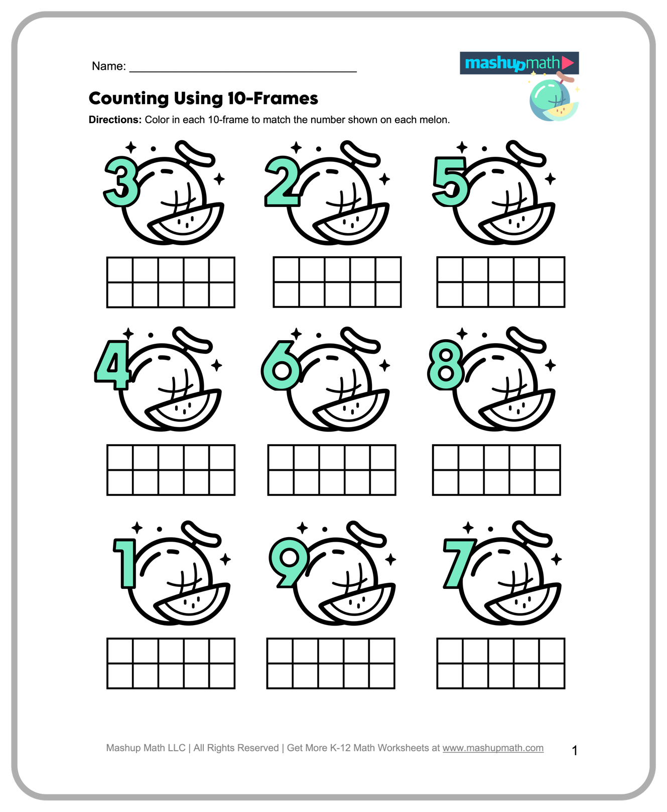Free Printable Math Worksheets Kindergarten
