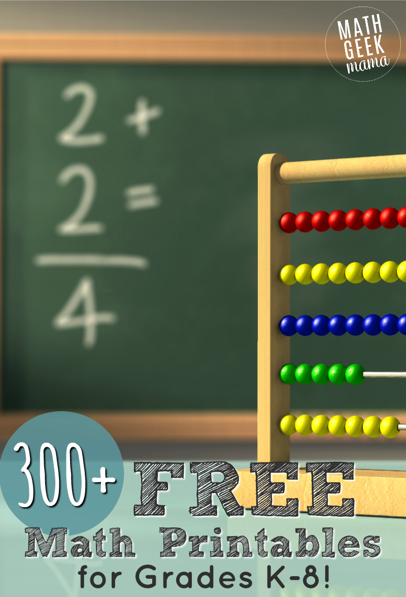 FREE Math Worksheets U0026 Printable Games Math Geek Mama