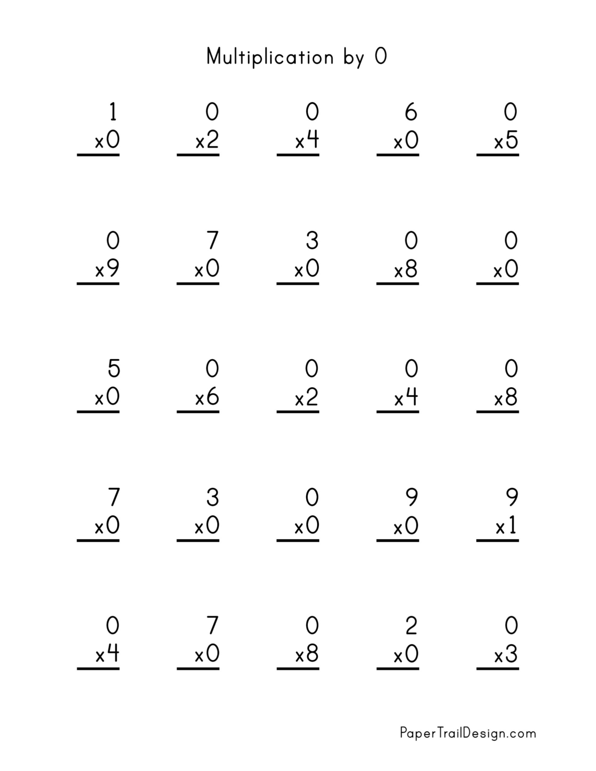 Free Printable 7 Multiplication Worksheets