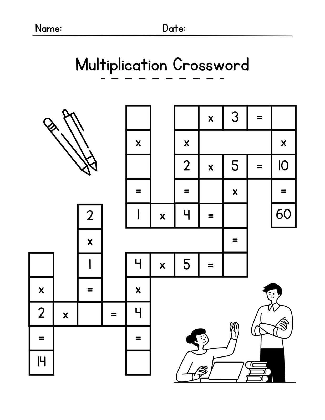 Free Printable Fun Multiplication Worksheets