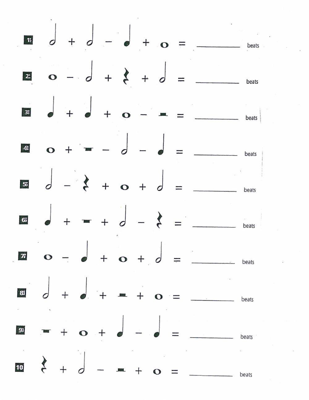Free Music Math Worksheet Download Free Music Math Worksheet Png Images Free Worksheets On Clipart Library