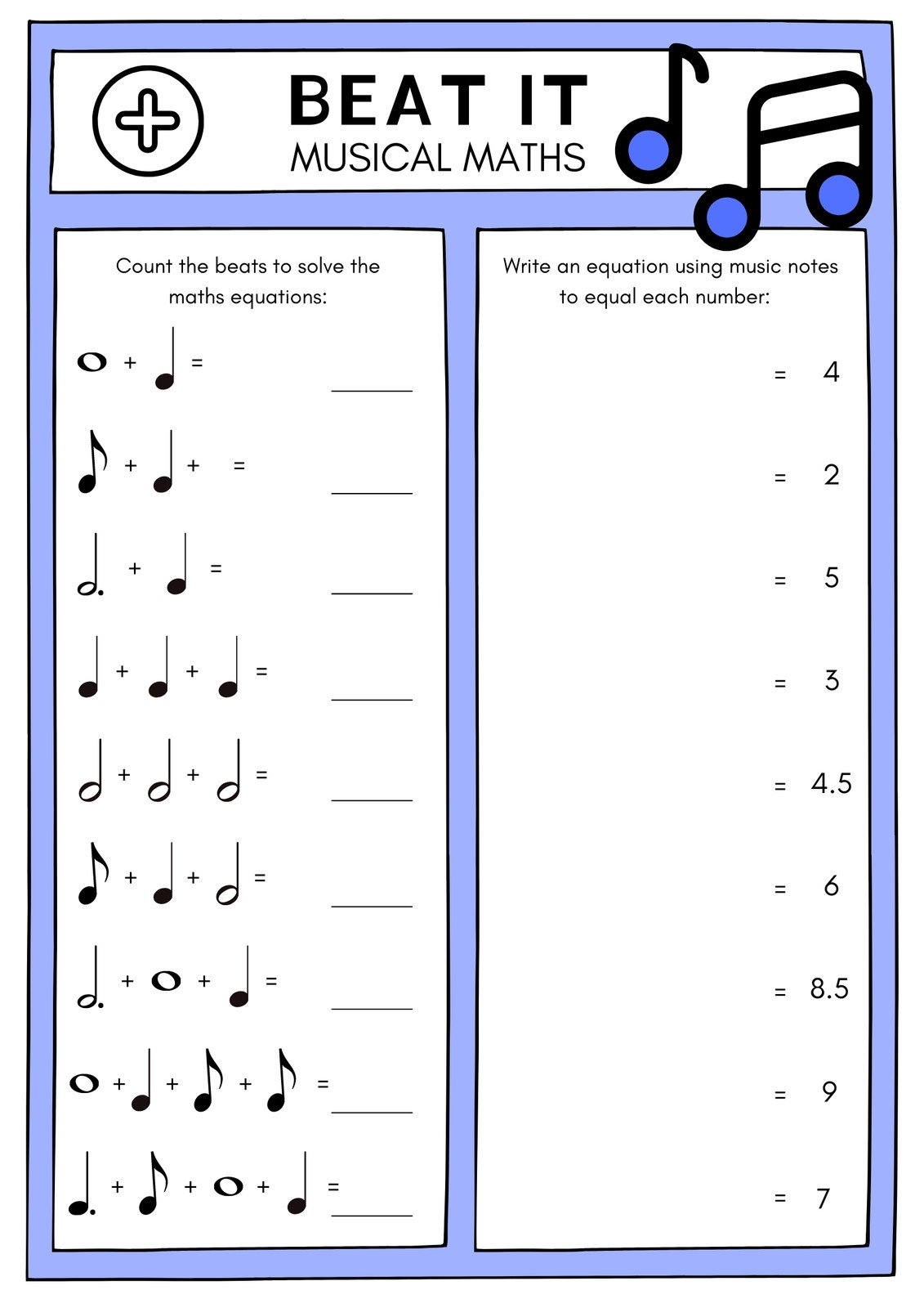 Free Music Worksheet Templates To Edit And Print Canva Worksheets Library