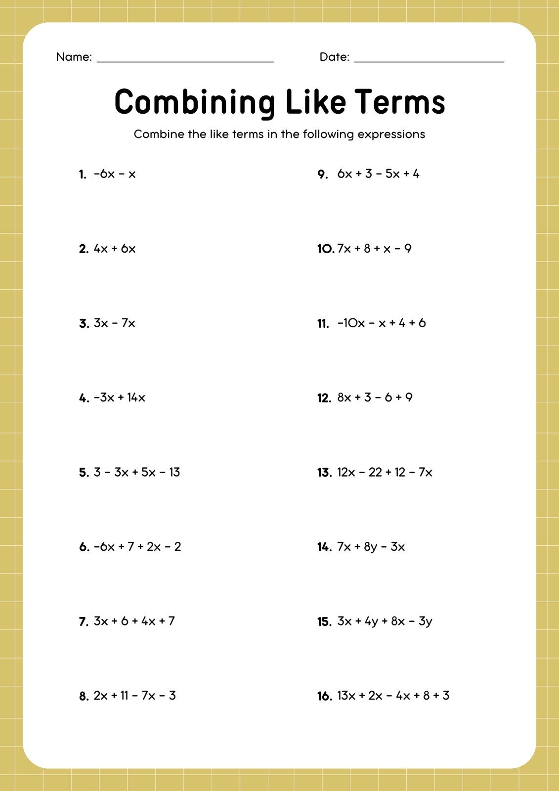 Year 8 Maths Worksheets Free Printable