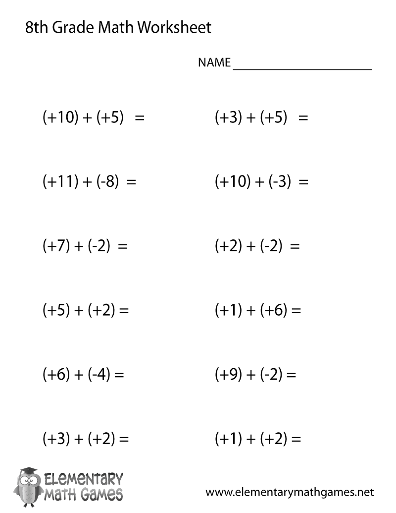 Maths Worksheets Year 8 Printable Free