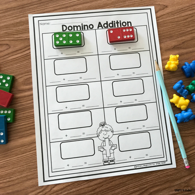 Free Printable Domino Addition Simply Kinder