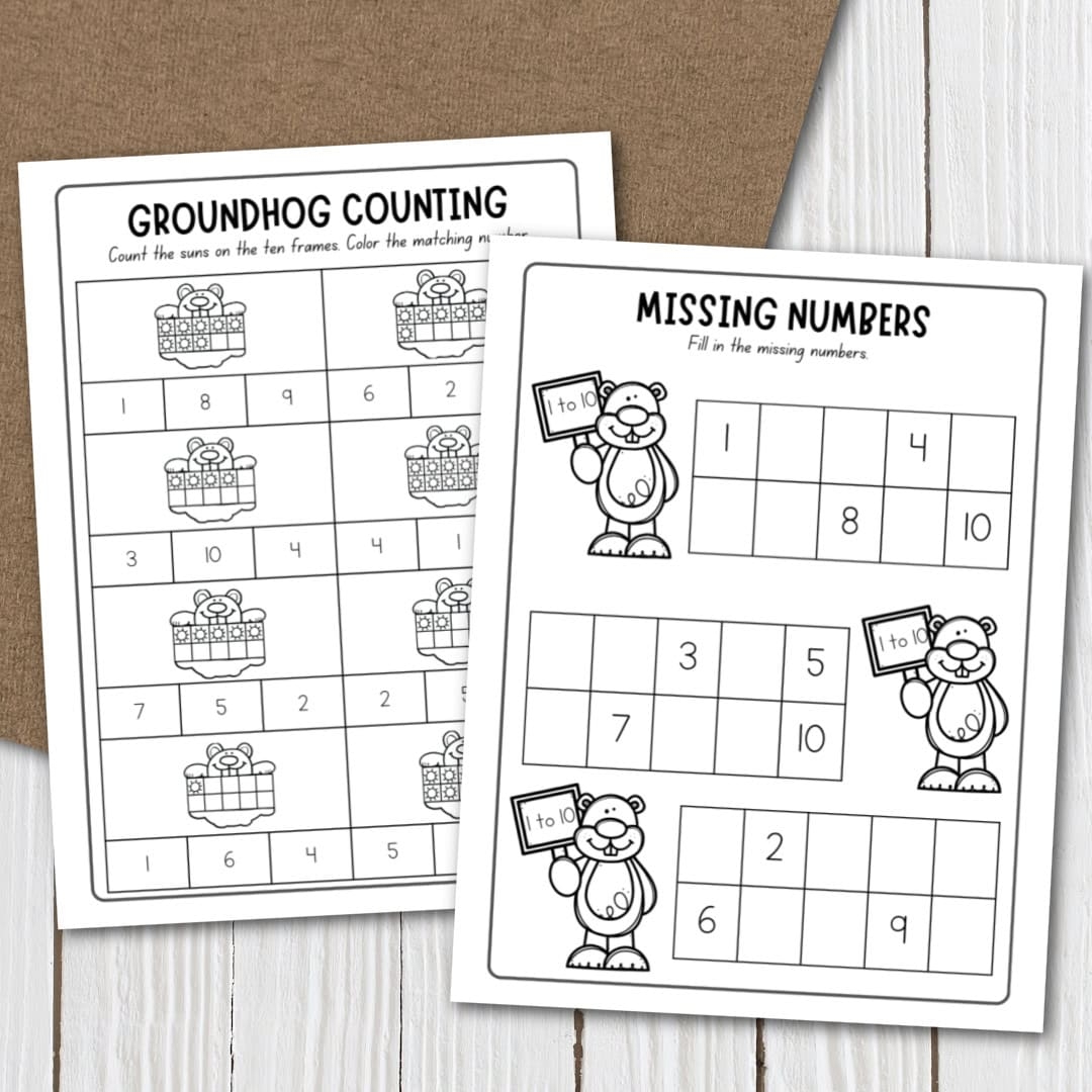 Free Printable Groundhog Day Math Worksheets