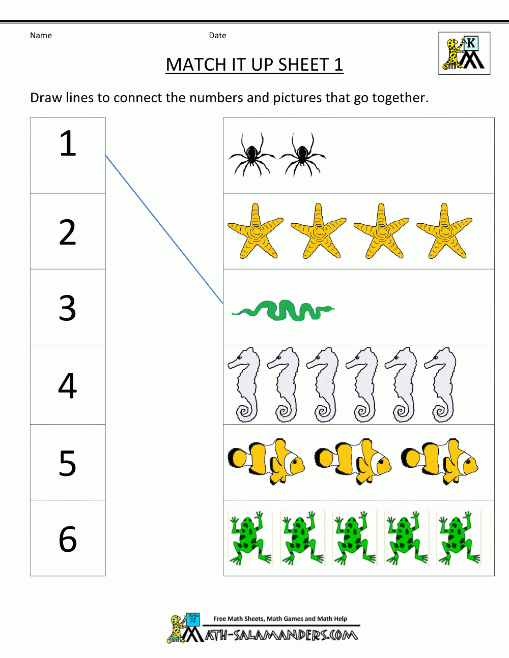 Free Printable Math Worksheets For Kindergarten And Preschool 