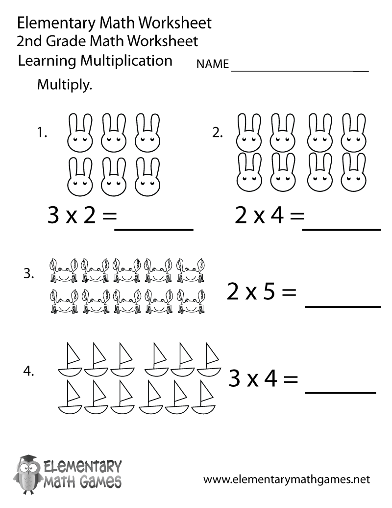 Free Printable Multiplication Worksheet For Second Grade Worksheets Library