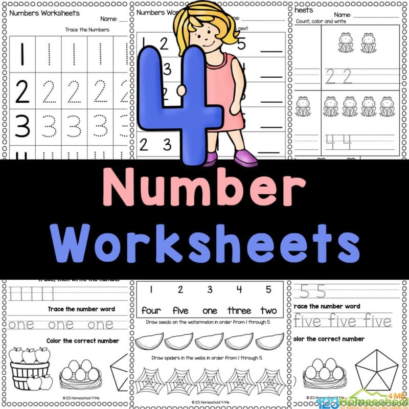 FREE Printable Numbers 1 5 Worksheets