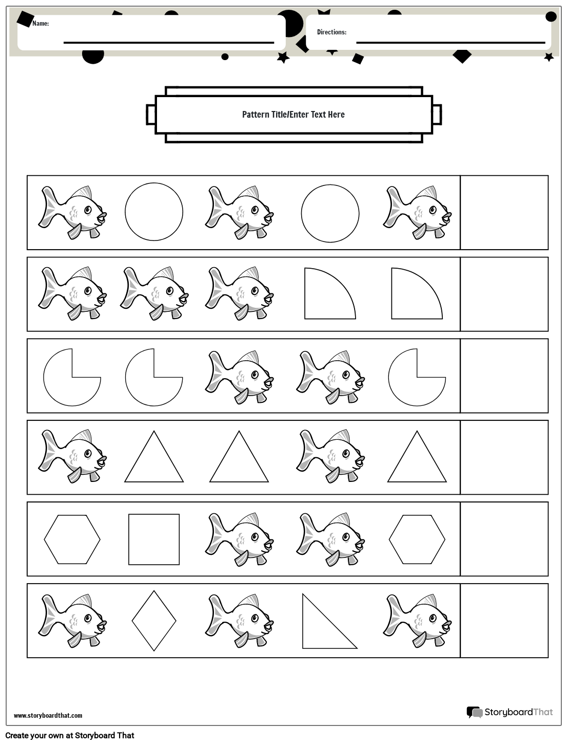 Free Printable Pattern Worksheets And Customize Templates Free Printable Pattern Worksheets And Customize Templates