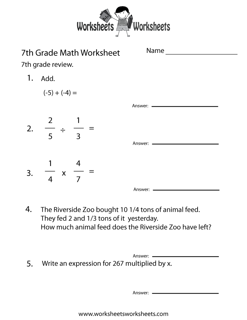 Maths Worksheets Year 7 Printable Free Maths Worksheets Year 7 Printable Free
