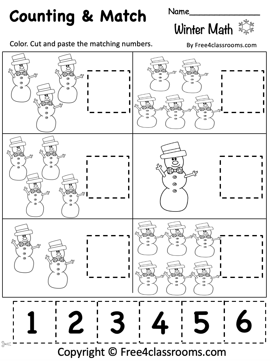 Winter Multiplication Worksheets Free Printable