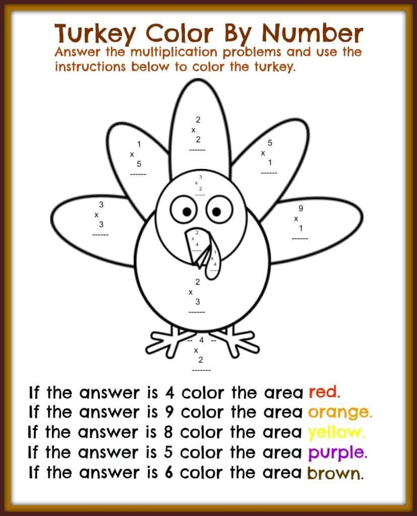 Free Thanksgiving Printable Math Worksheets Midwest Modern Momma Worksheets Library